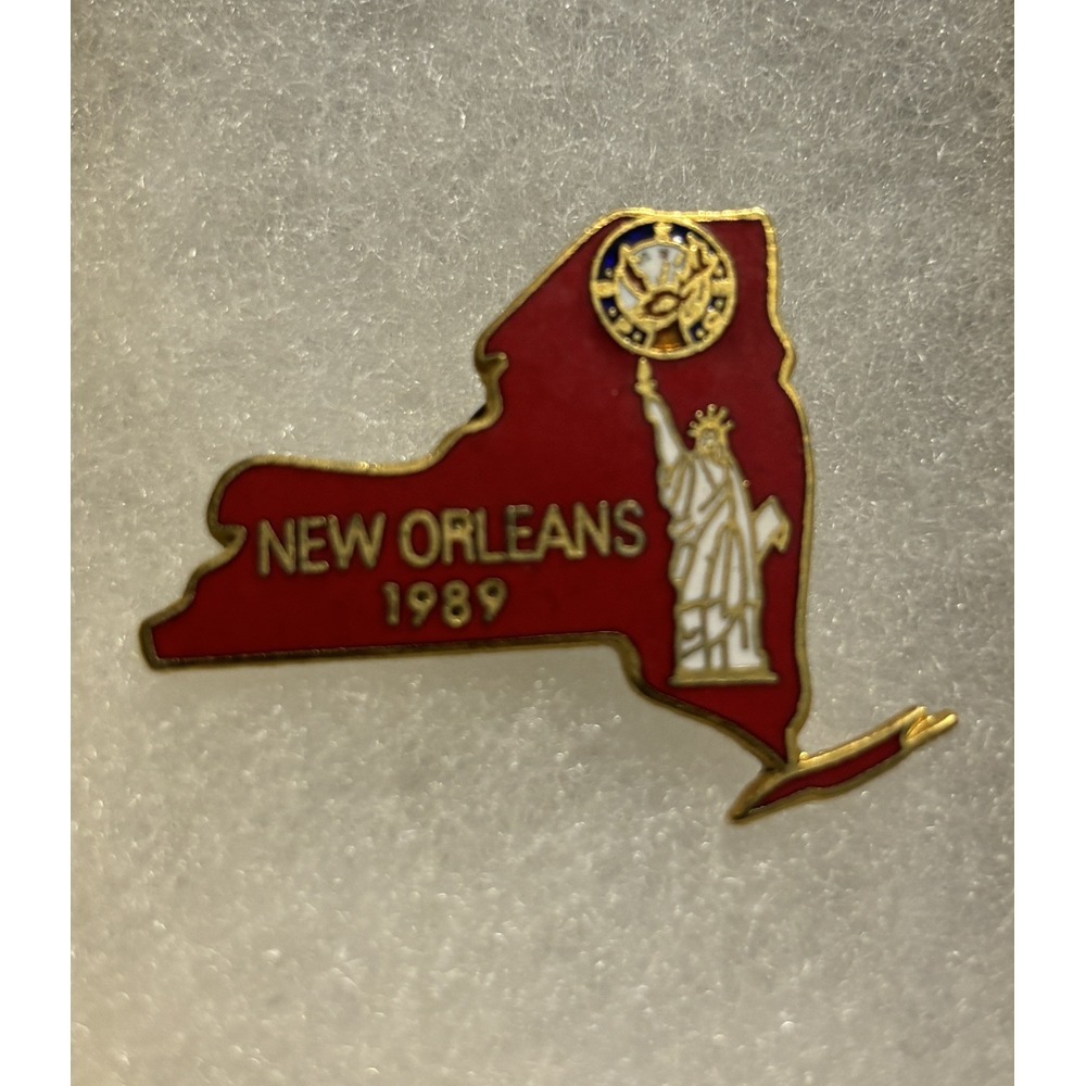 Elks‎ New York at New Orleans La. Convention 1989 (Statue of Liberty) Lapel Pin